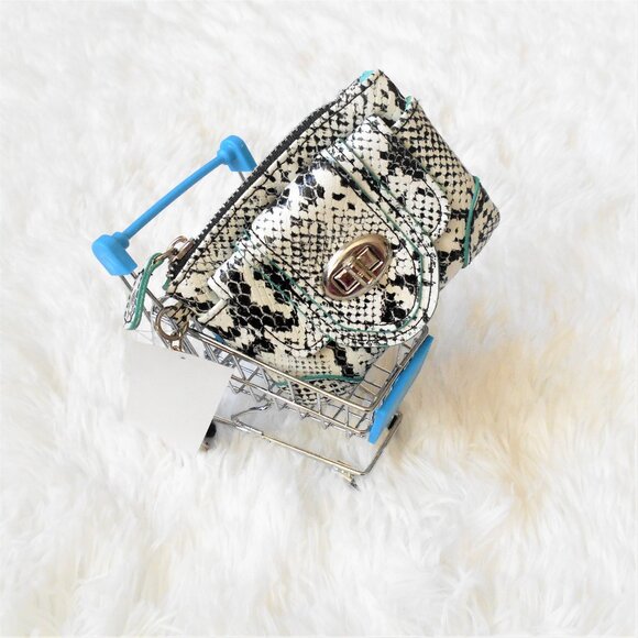 Ecko Python Card Key Case Black White - Picture 1 of 10